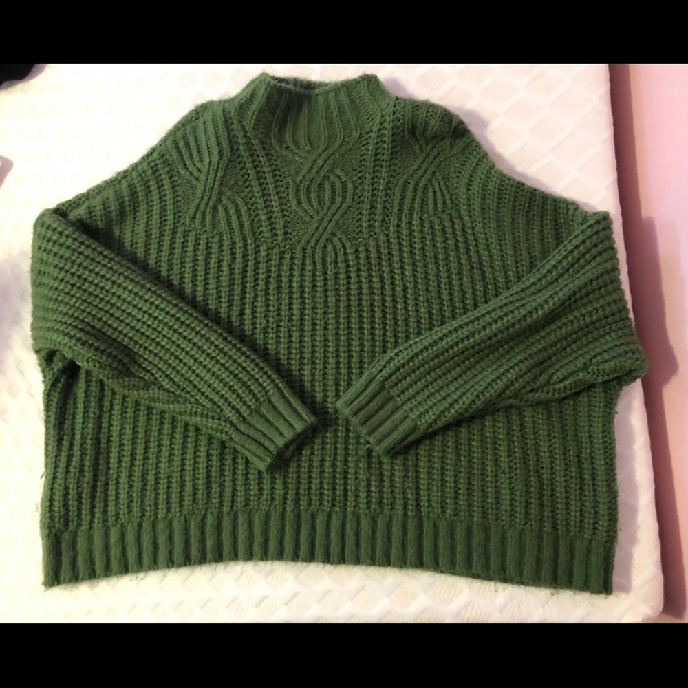 aerie AEO Knit Mock Turtleneck Sweater